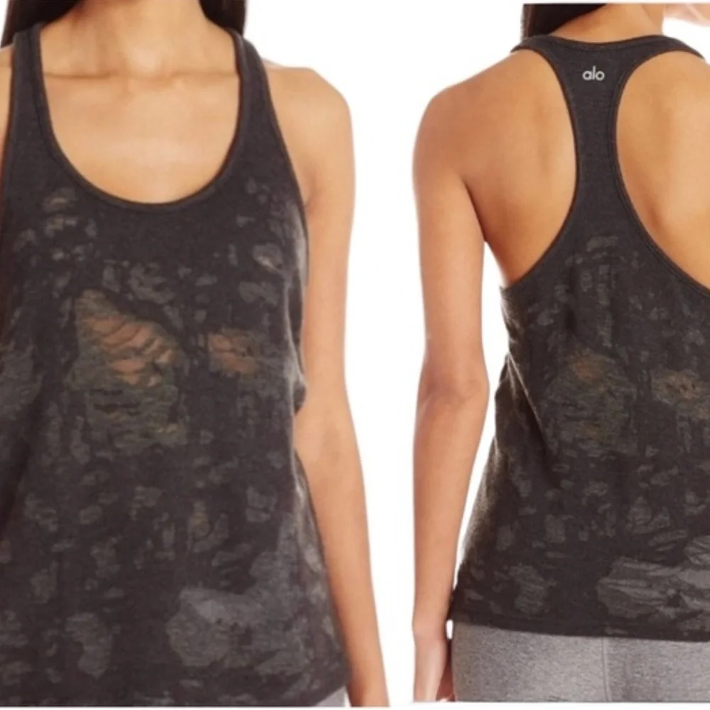 Alo Yoga Pure Tank-Distressed Size XS